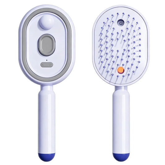 Cloudmades Electric Spray Air Cushion Massage Comb with Self-Cleaning Anti-Tangle Technology and Essential Oil Mist for Enhanced Hair Care and Aromatherapy