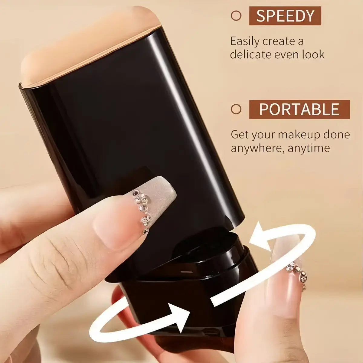 Dual-Function Concealer Stick with Brush in Wheatshade - Waterproof, Hydrating, Long-Wearing Foundation for Women & Girls, Lightweight Matte Finish, Flawless Coverage, Includes Trout Mouth Lip Liner and Daniela Katseye Eyeliner, Soft Matte Cream Concealer, and Lashes